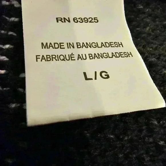 Commerce Mens Cotton Blend Sweater Hoodie Gray/White Size Large - Picture 9 of 10